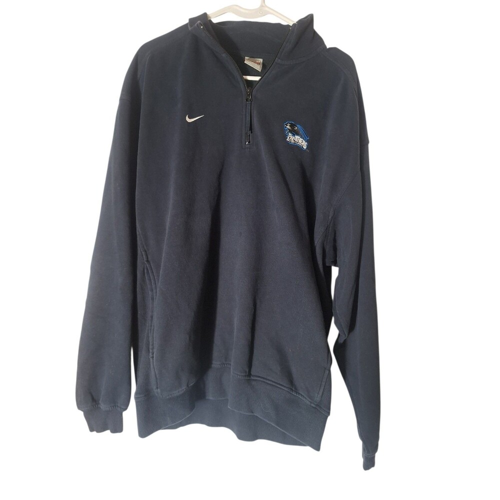 Nike Panthers Eastern Illinois Quarter Zip Hoodie Adult Medium Navy Pullover